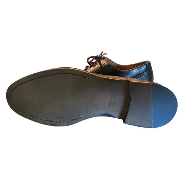 Johnston & Murphy Conard Cap Toe Shoe in Black - New in Box Size 9.5 - Picture 6 of 10